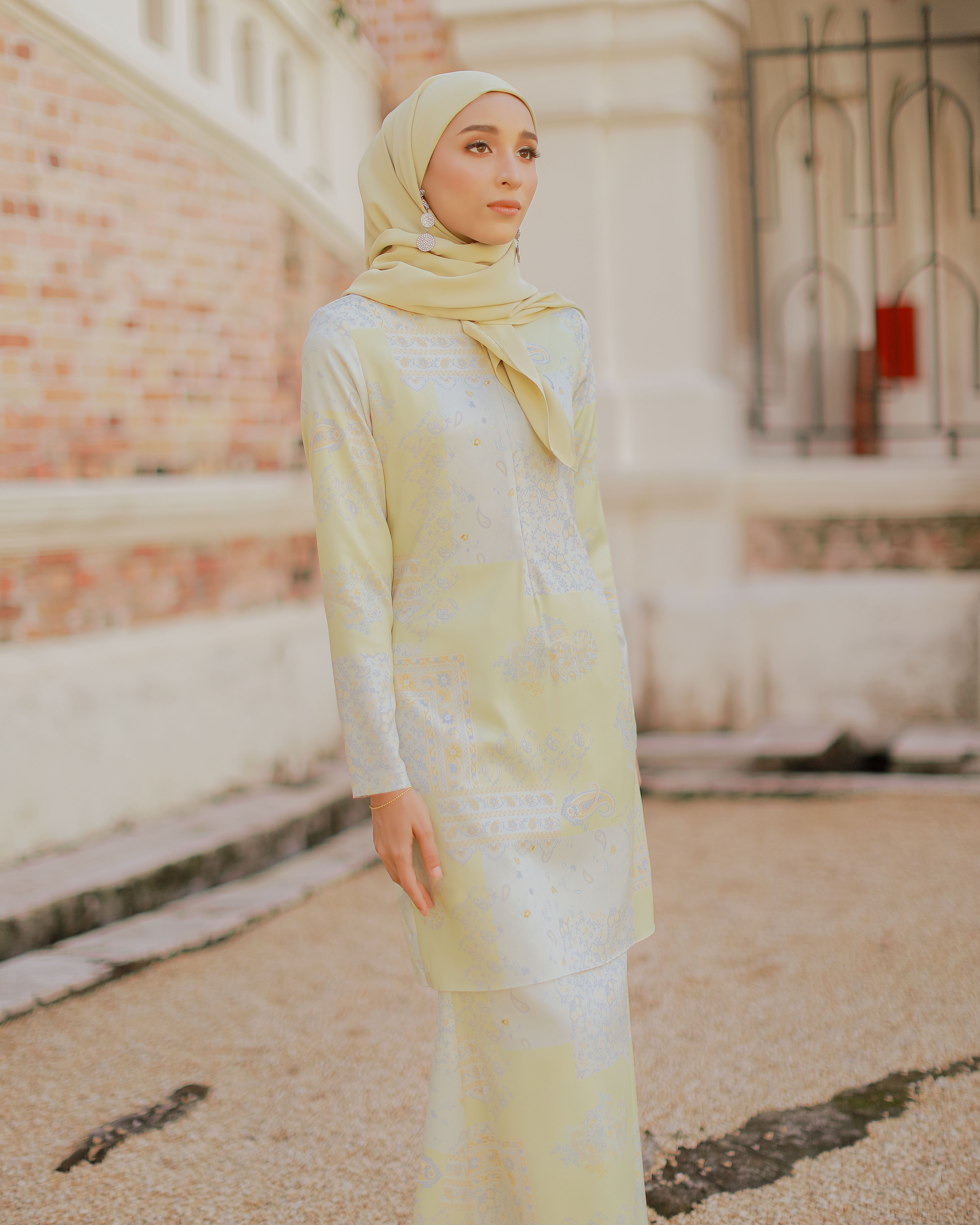 MARINA PREMIUM KURUNG - LEMON YELLOW